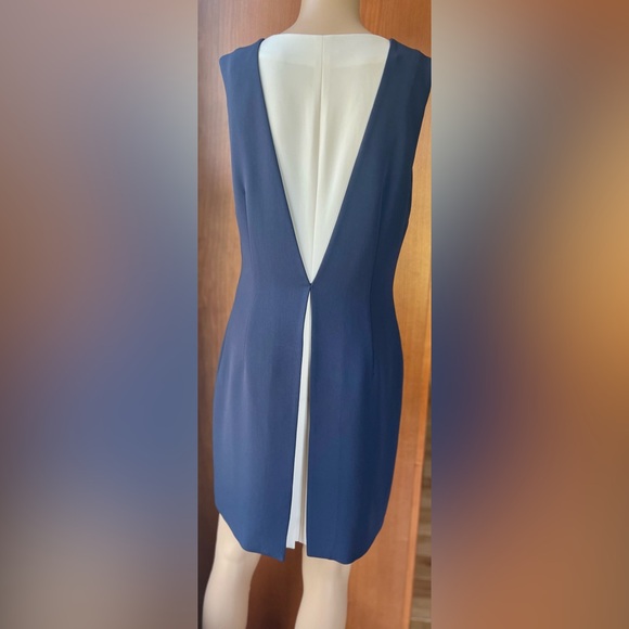 RAG & BONE Color Block Navy & Creme Dress Size 4 - Picture 5 of 10